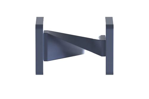 WR-62 90 Degree Right-Hand  Waveguide Twist With a FBP140 Flange Operating From 11.9 GHz to 18 GHz