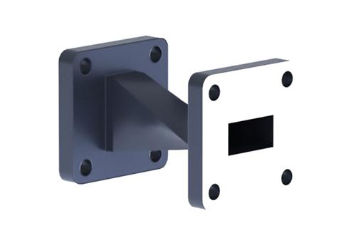 WR-62 90 Degree Right-Hand  Waveguide Twist With a FBP140 Flange Operating From 11.9 GHz to 18 GHz