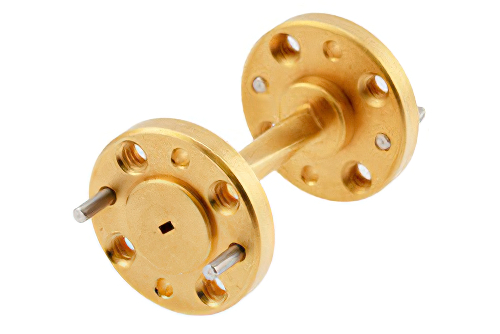 WR-6 90 Degree Right-hand Waveguide Twist with a UG-387/U-Mod Flange Operating from 110 GHz to 170 GHz