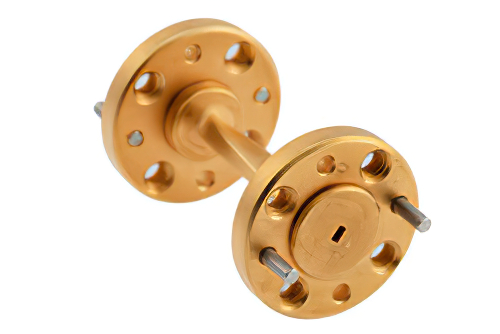 WR-6 90 Degree Right-hand Waveguide Twist with a UG-387/U-Mod Flange Operating from 110 GHz to 170 GHz