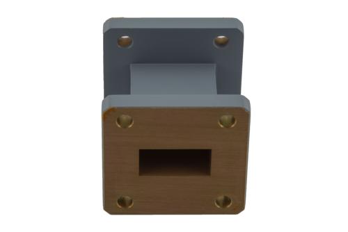 WR-75 Straight Waveguide Section 1.5 Inch Length, UG Square Cover Flange from 10 GHz to 15 GHz in Aluminum