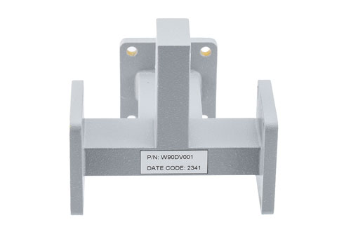 2 Way WR-90 Waveguide Power Divider UG Square Cover Flange From 9.3 GHz to 9.5 GHz, Aluminum