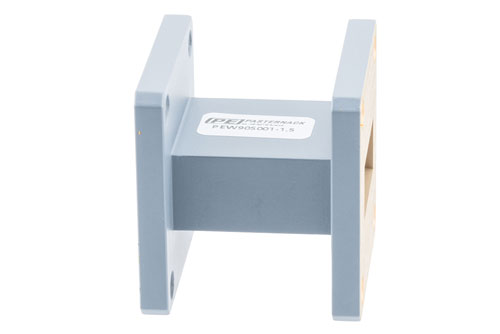 WR-90 Straight Waveguide Section 1.5 Inch Length, UG-39/U Flange from 8.2 GHz to 12.5 GHz in Aluminum