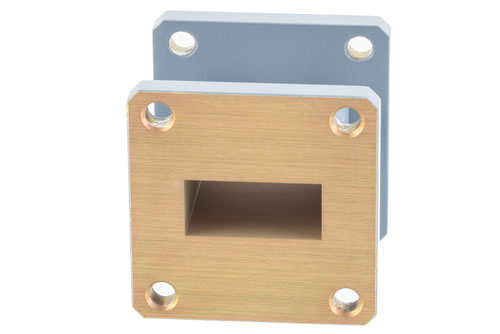 WR-90 Straight Waveguide Section 1.5 Inch Length, UG-39/U Flange from 8.2 GHz to 12.5 GHz in Aluminum