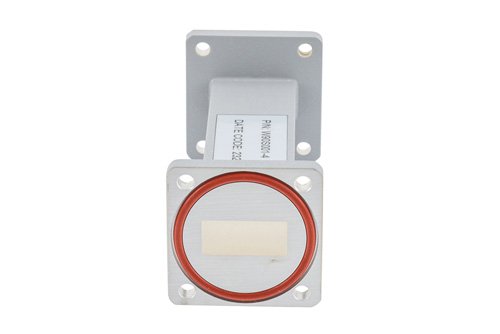 WR-90 Straight Waveguide Section 4 Inch Length, UG Square Cover and Grooved Flange from 8.2 GHz to 12.5 GHz