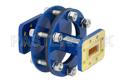 WR-90 Waveguide Bulkhead Adapter CPR-90G Flange, 8.2 GHz to 12.4 GHz