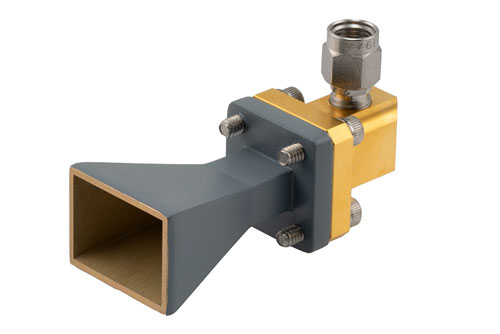 WR-28 Standard Gain Horn with 15 dBi gain, 2.92mm Male connector