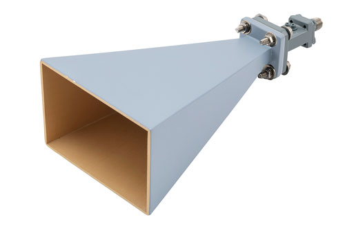 WR-42 Standard Gain Horn with 20 dBi gain, End Launch 2.92mm Female connector