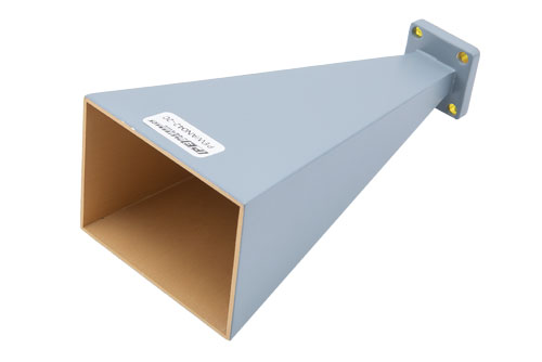 WR-42 Waveguide Antenna, 18 GHz to 26.5 GHz Frequency Range, 20 dBi Gain, UG-597/U Flange