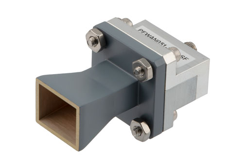 WR-51 Standard Gain Horn with 10 dBi gain, End Launch SMA Female connector