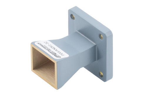 WR-51 Standard Gain Horn Antenna Operating From 15 GHz to 22 GHz, 10 dBi Nominal Gain, square Flange