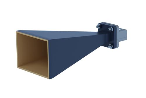 WR-51 Standard Gain Horn with 20 dBi gain, End Launch SMA Female connector