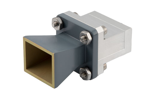 WR-62 Standard Gain Horn with 10 dBi gain, End Launch SMA Female connector