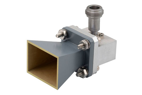 WR-62 Standard Gain Horn with 10 dBi gain, N Female connector