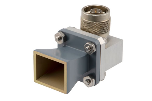 WR-62 Standard Gain Horn with 10 dBi gain, N Male connector