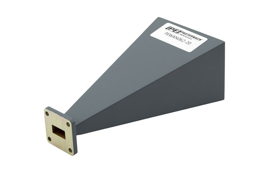 WR-62 Waveguide Antenna, 12.4 GHz to 18 GHz Frequency Range, 20 dBi Gain,