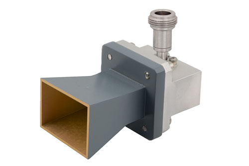 WR-75 Standard Gain Horn with 10 dBi gain, N Female connector