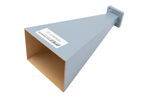 WR-75 Waveguide Antenna, 10 GHz to 15 GHz Frequency Range, 20 dBi Gain,