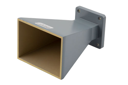 WR-90 Waveguide Antenna, 8.2 GHz to 12.4 GHz Frequency Range, 15 dBi Gain, UG-135/U Flange