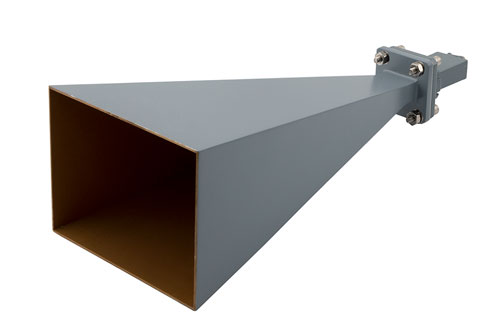 WR-90 Standard Gain Horn with 20 dBi gain, End Launch SMA Female connector