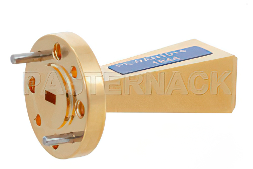 WR-12 Waveguide Standard Gain Horn Antenna Operating from 60 GHz to 90 GHz with a Nominal 15 dBi Gain with UG-387/U-Mod Round Cover Flange