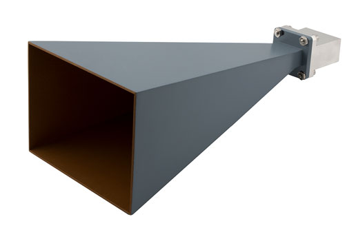 WR-102 Standard Gain Horn with 20 dBi gain, End Launch SMA Female connector