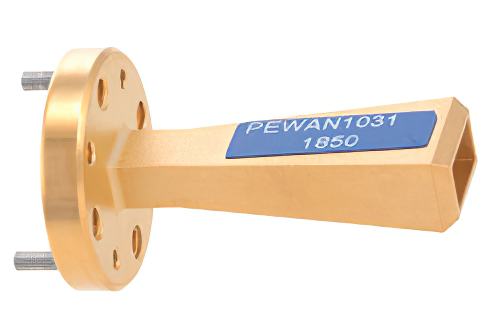 WR-5 Waveguide Standard Gain Horn Antenna Operating from 140 GHz to 220 GHz with a Nominal 20 dBi Gain with UG-387/U-Mod Round Cover Flange