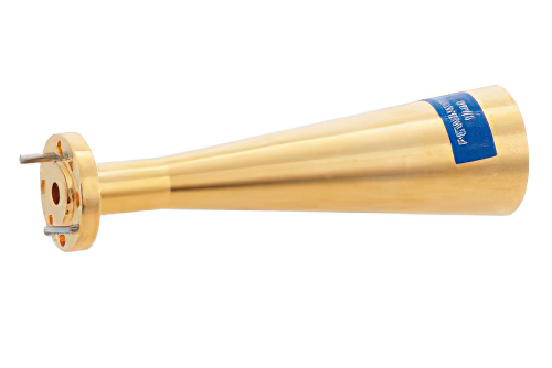 WR-15 Waveguide Conical Gain Horn Antenna Operating from 58 GHz to 68 GHz with a Nominal 20 dBi Gain with UG-385/U Round Cover Flange