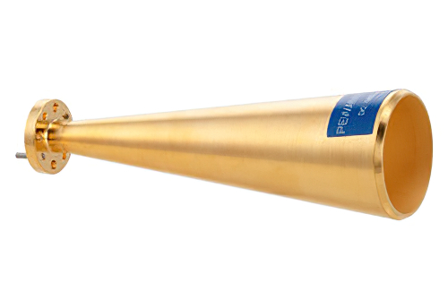 WR-12 Waveguide Conical Gain Horn Antenna Operating from 68 GHz to 77 GHz with a Nominal 25 dBi Gain with UG-387/U Round Cover Flange