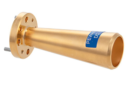 WR-10 Waveguide Conical Gain Horn Antenna Operating from 87 GHz to 100 GHz with a Nominal 20 dBi Gain with UG-387/U Round Cover Flange