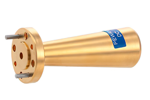 WR-10 Waveguide Conical Gain Horn Antenna Operating from 87 GHz to 100 GHz with a Nominal 20 dBi Gain with UG-387/U Round Cover Flange