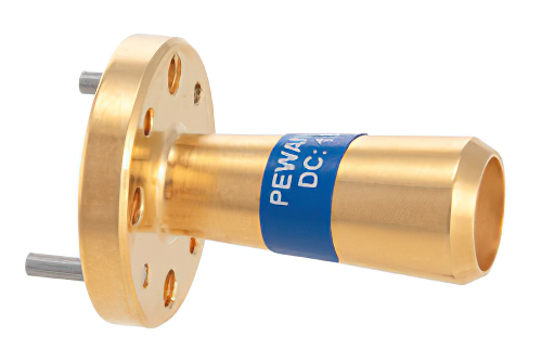 WR-10 Waveguide Conical Gain Horn Antenna Operating from 77 GHz to 87 GHz with a Nominal 15 dBi Gain with UG-387/U Round Cover Flange