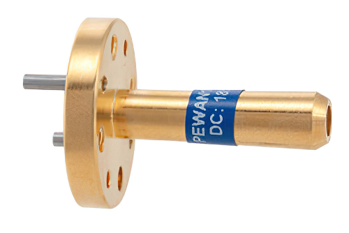 WR-6 Waveguide Conical Gain Horn Antenna Operating from 100 GHz to 112 GHz with a Nominal 10 dBi Gain with UG-387/U-Mod Round Cover Flange