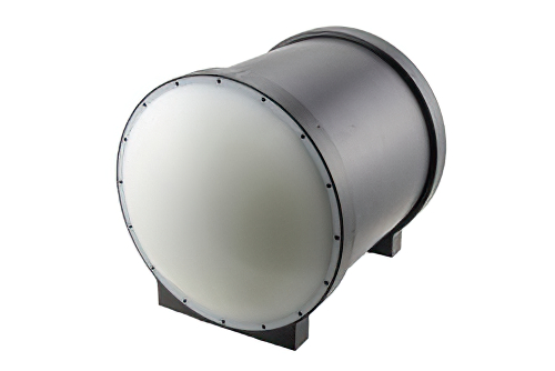 0.094 Inch Circular Waveguide Gaussian Optics Lens Antenna, 88 GHz to 100 GHz Frequency Range, 48 dBi Gain, UG-387/U-Mod Flange
