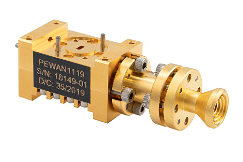 WR-12 Waveguide Dual Polarized Scalar Feed Horn Antenna, 60 GHz to 90 GHz Frequency Range, 13 dBi Gain, UG-387/U Flange