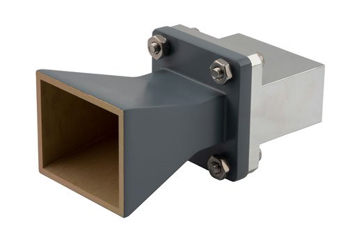 WR-112 Standard Gain Horn with 10 dBi gain, End Launch SMA Female connector