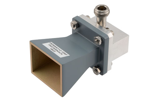 WR-112 Standard Gain Horn with 10 dBi gain, N Female connector