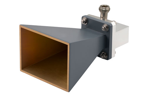 WR-112 Standard Gain Horn with 15 dBi gain, N Female connector
