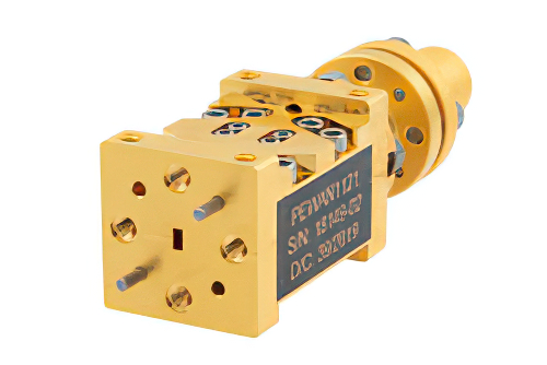 WR-10 Waveguide Dual Polarized Scalar Feed Horn Antenna, 75 GHz to 110 GHz Frequency Range, 13 dBi Gain, UG-387/U-Mod Flange