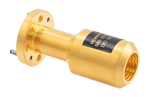 0.094 Inch Circular Waveguide Scalar Feed Horn Antenna, 87 GHz to 100 GHz Frequency Range, 17 dBi Gain, UG-387/U-Mod Flange