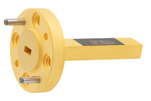 WR-12 Waveguide Probe Antenna Operating from 60 GHz to 90 GHz with a Nominal 6.5 dBi Gain with UG-387/U Round Cover Flange