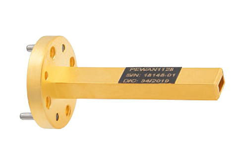 WR-15 Waveguide Probe Antenna Operating from 50 GHz to 75 GHz with a Nominal 6.5 dBi Gain with UG-385/U Round Cover Flange