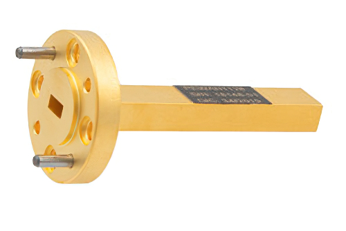 WR-15 Waveguide Probe Antenna Operating from 50 GHz to 75 GHz with a Nominal 6.5 dBi Gain with UG-385/U Round Cover Flange