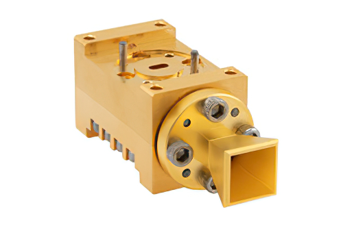 WR-12 Waveguide Dual Polarized Horn Antenna, 50 GHz to 75 GHz Frequency Range, 15 dBi Gain, UG-385/U Flange