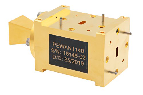 WR-22 Waveguide Dual Polarized Horn Antenna, 33 GHz to 50 GHz Frequency Range, 15 dBi Gain, UG-383/U Flange