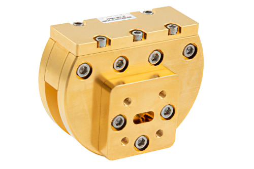 WR-28 Waveguide Sector Antenna Operating from 30 GHz to 40 GHz with a Nominal 0 dBi Gain with UG-599/U-Mod Square Cover Flange
