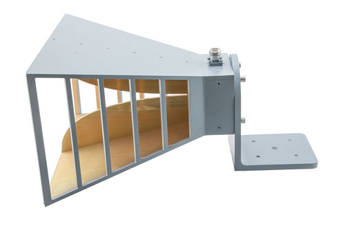 Broadband Gain Horn Antenna,  0.8 GHz to 8 GHz 10 dBi Gain, N Type Female Connector