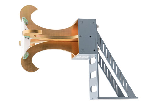 Broadband Horn Antenna, Dual Polarized 0.8 GHz to 18 GHz 20 dBi Gain, SMA Female Connector