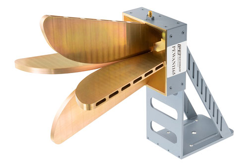 Broadband Horn Antenna, Dual Polarized 0.8 GHz to 2 GHz 6 dBi Gain, SMA Female Connector