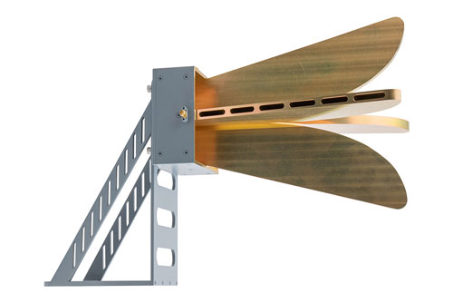 Broadband Horn Antenna, Dual Polarized 0.8 GHz to 3 GHz 7 dBi Gain, SMA Female Connector